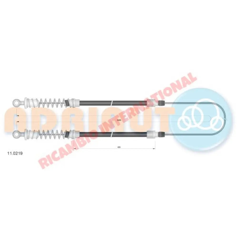Rear Handbrake Cable - Fiat Strada/Ritmo & Abarth Regata - Brake Parts and Components