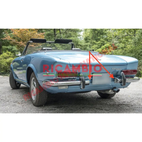 Rear Number Plate Lamp Lens Cover - Fiat 124 Spider - Lights - Lamps & Lenses