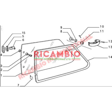 Rear Opening Window Lock - Classic Fiat Panda Uno - Handles - Locks and Catches