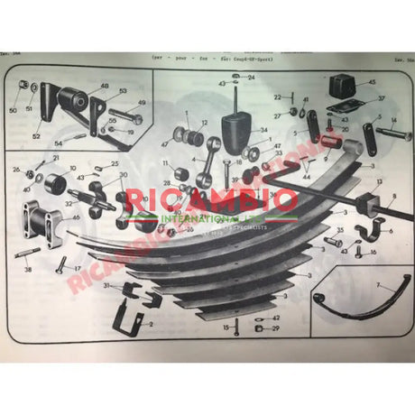 Rear Reaction Bar Bush - Lancia Fulvia - Suspension