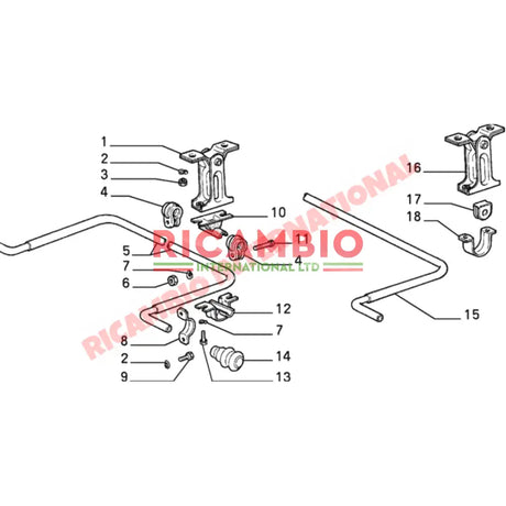 Rear Stabiliser Bar Bush - Lancia Delta - Lancia Delta Integrale