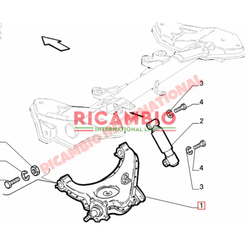 Rear Suspension Arm Bush Kit - New Fiat Panda Cinquecento & Seicento - Steering - Shaft & Suspension