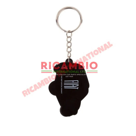 Red Fiat 500 PVC Keyring - Gifts - Confectionary - Furniture and Novelty Items