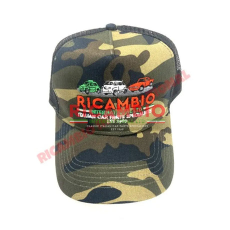Ricambio Retro Style Green Camo Cap - Ricambio Merchandise