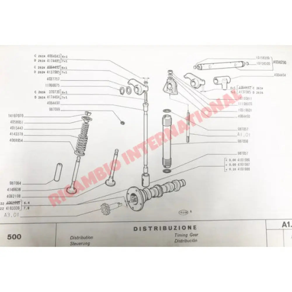 Rocker Shaft Spacer - Classic Fiat 500 126 - Mechanical & Engine Parts