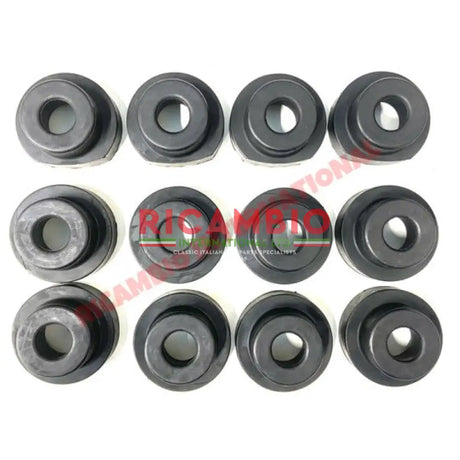 Rubber Chassis Mount Bushes (TWELVE Piece) - Lancia Flavia - Lancia Flavia