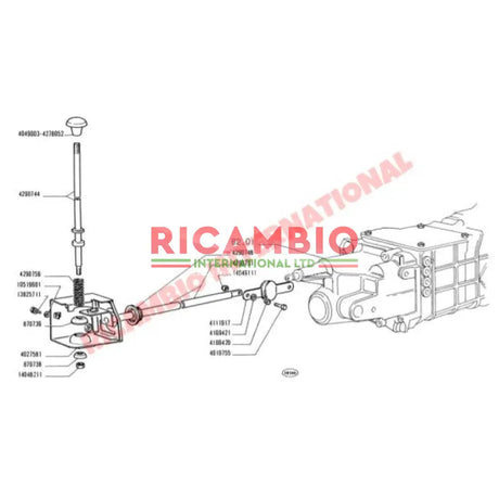 Second Hand Gear Lever/Linkage Assembly - Classic Fiat 500 - Gearbox and Parts