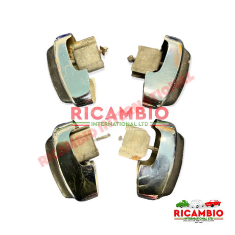 Second Hand Set of Chrome Bumper Overiders - Classic Fiat 500 - Exterior Parts and Trim