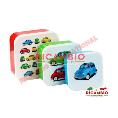 SET OF 3 LUNCH BOX FIAT 500 - Toys - Gifts & Novelty Items