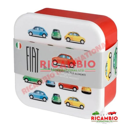 SET OF 3 LUNCH BOX FIAT 500 - Toys - Gifts & Novelty Items