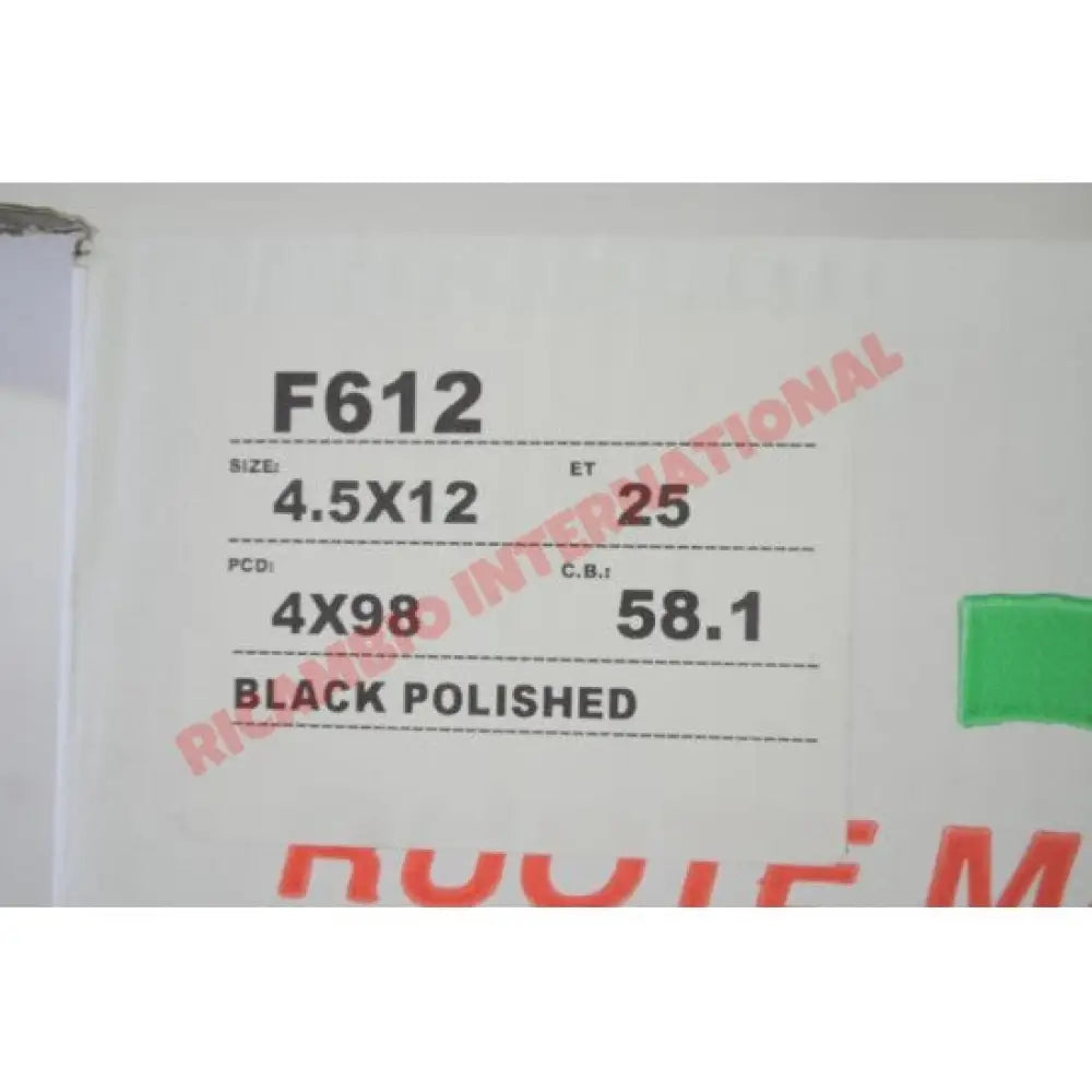 Set of Alloy Wheels (98PCD) - Classic Fiat 500 126 - Modifications