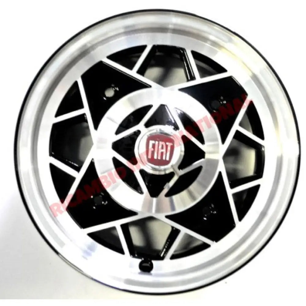 Set of BLACK Alloy Wheels (Mille Miglia) - Classic Fiat 500 126 - Wheels - Tyres & Tubes