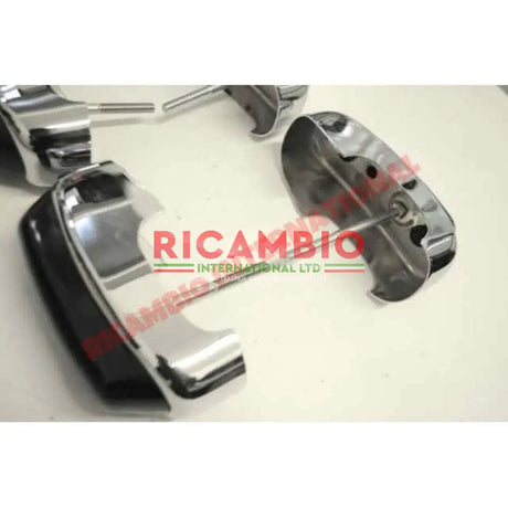 Set of Chrome Bumper Overiders - Classic Fiat 500 - Classic Fiat 500 Parts & Spares