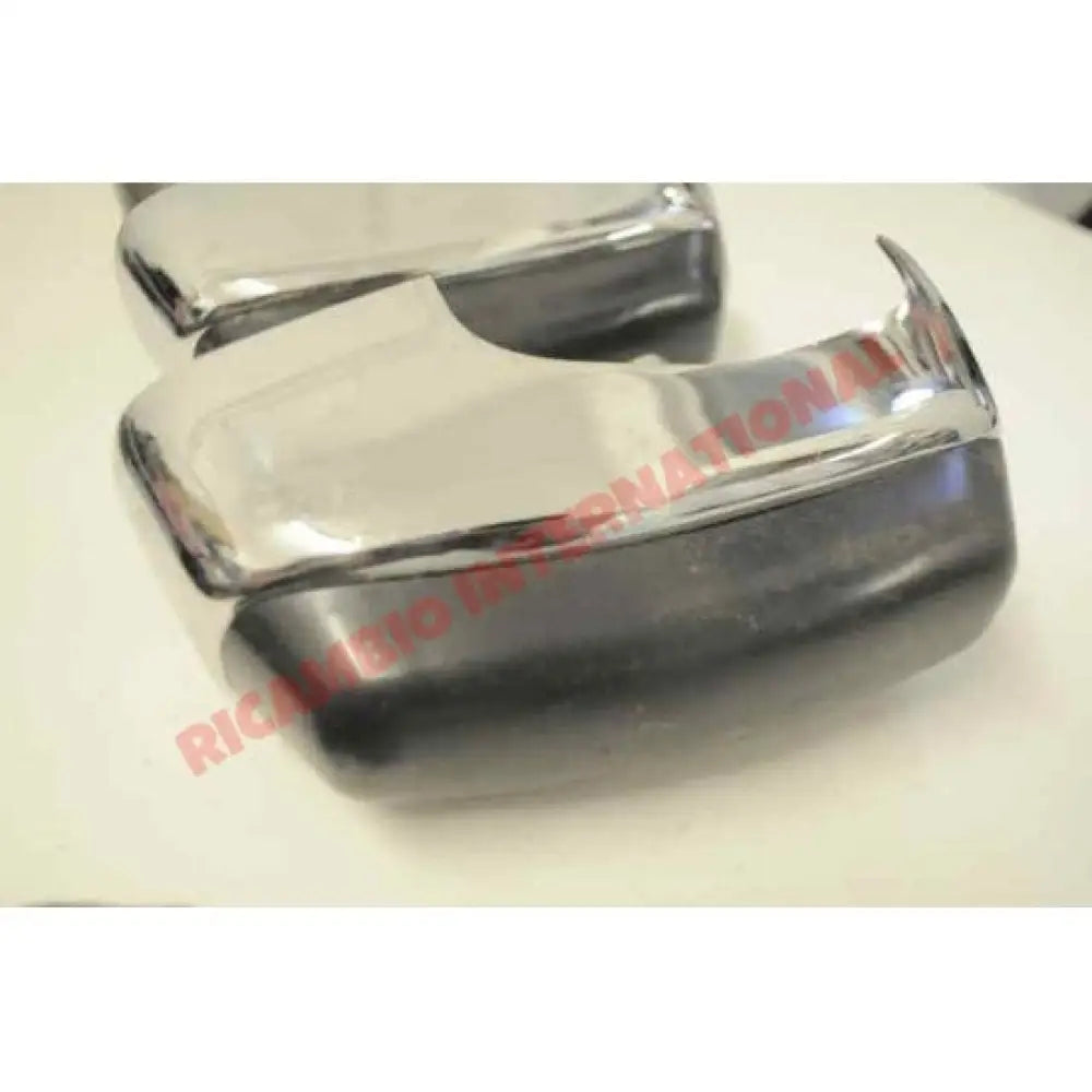 Set of Chrome Bumper Knudge Bars - Fiat 850 - Body Parts and Panels
