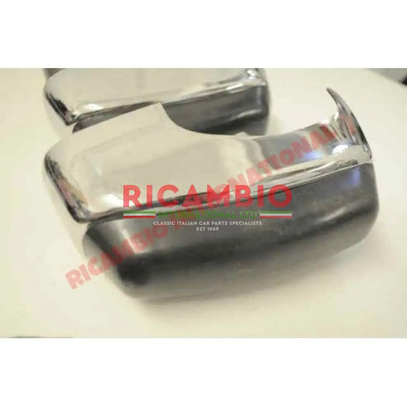 Set of Chrome Bumper Knudge Bars - Fiat 850 - Body Parts and Panels