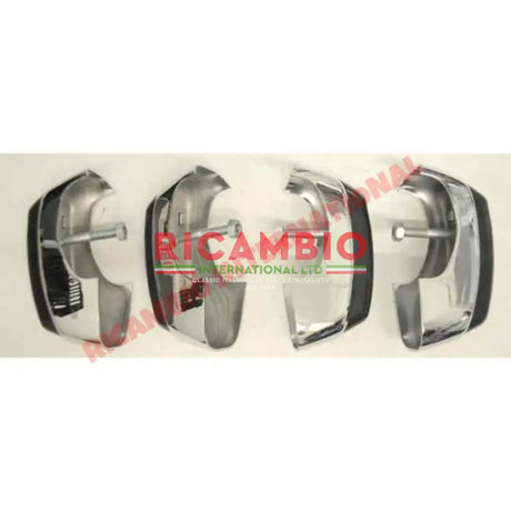 Set of Chrome Bumper Knudge Bars - Fiat 850 - Body Parts and Panels