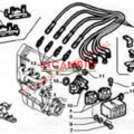 Set of Ignition/HT Leads - Fiat Punto MK2 Seicento,Classic Panda New Shape Panda Doblo - Ignition & Electronic Parts