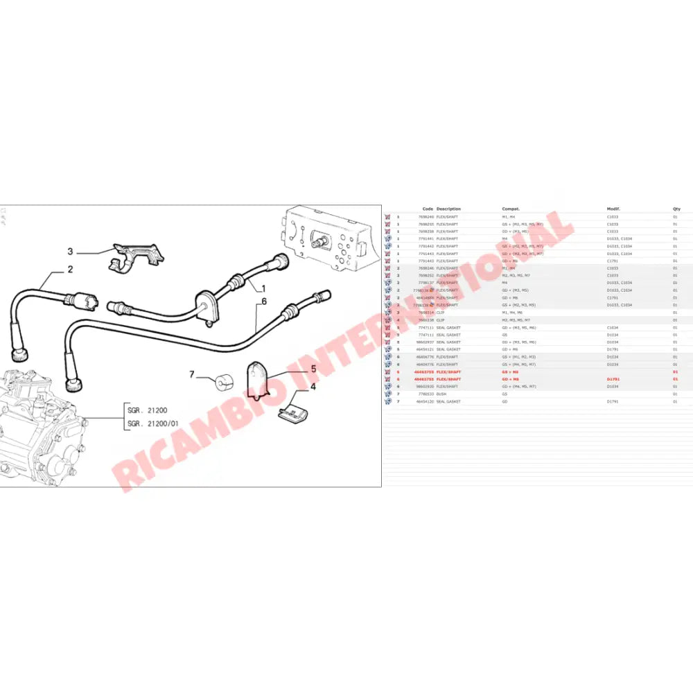 Speedo Cable - Fiat Cinquecento - Cables and Clips