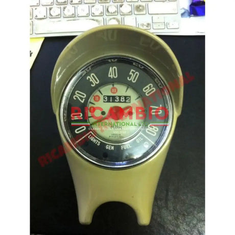 FLAT Speedo Front Speedometer Glass (KM/H) - Classic Fiat 500 - Classic Fiat 500 Parts & Spares