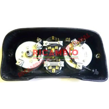 Sports Speedo Cluster Head Unit (WHITE DIALS) - Classic Fiat 500 - Dashboard and Speedo Parts