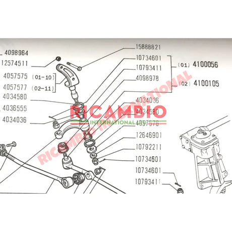 Steering Idler Plastic Bush - Fiat 124,132 1300,1500,2300 - Bushes & Silent Blocks