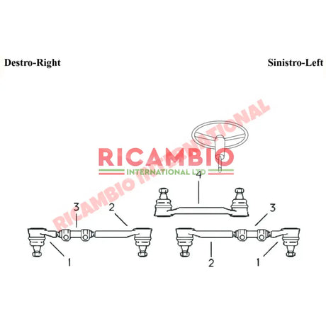 Steering Joint Assembly Kit - Fiat 1100 - Steering