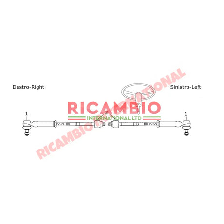 Steering Track Rod - Fiat Barchetta,Punto Mk1 - Steering - Shaft and Suspension