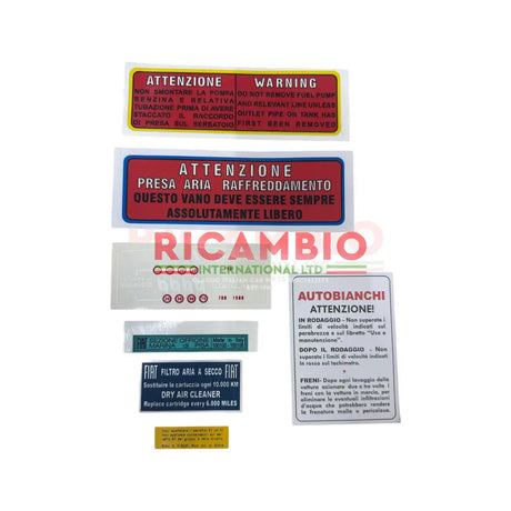 Sticker Kit - Autobianchi Bianchina - Bianchina
