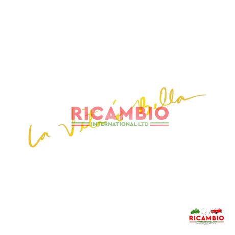 Sticker ’La Vita e Bella’ - Yellow