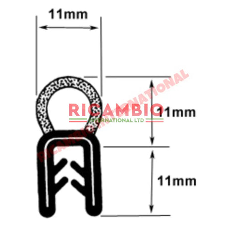 Tailgate Seal - Classic Fiat Panda - Gaskets and Seals