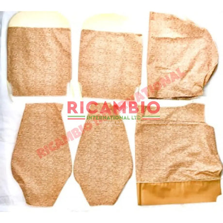 Tan Cloth & Vinyl Seat Covers Set - Classic Fiat 500 - Seat Covers - Padding and Seat Spring