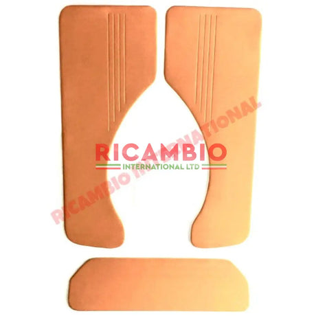Tan/Ocra Rear Inner Panel Kit - Classic Fiat 500 - Interior Parts and Trim
