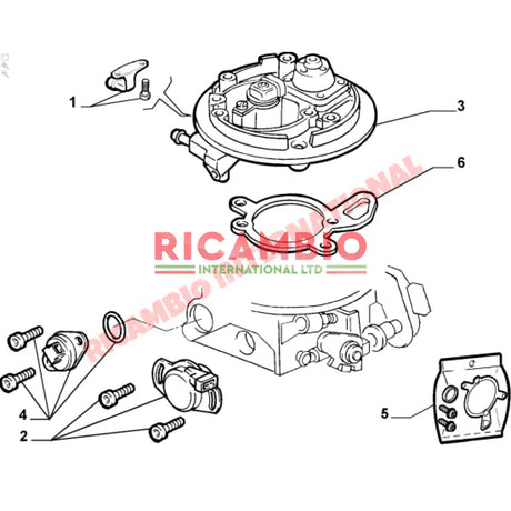 Throttle Position Sensor - Classic Fiat Panda Punto Seicento,Cinquecento,Uno - Ignition & Electronic Parts