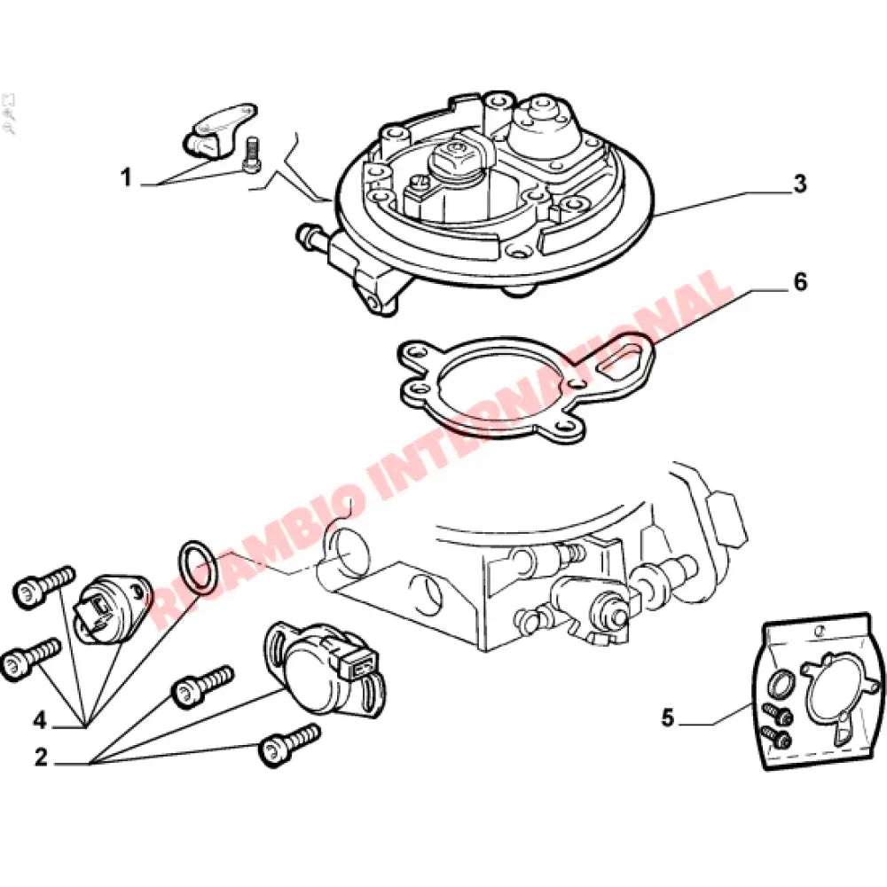 Throttle Position Sensor - Classic Fiat Panda Punto Seicento,Cinquecento,Uno - Ignition & Electronic Parts