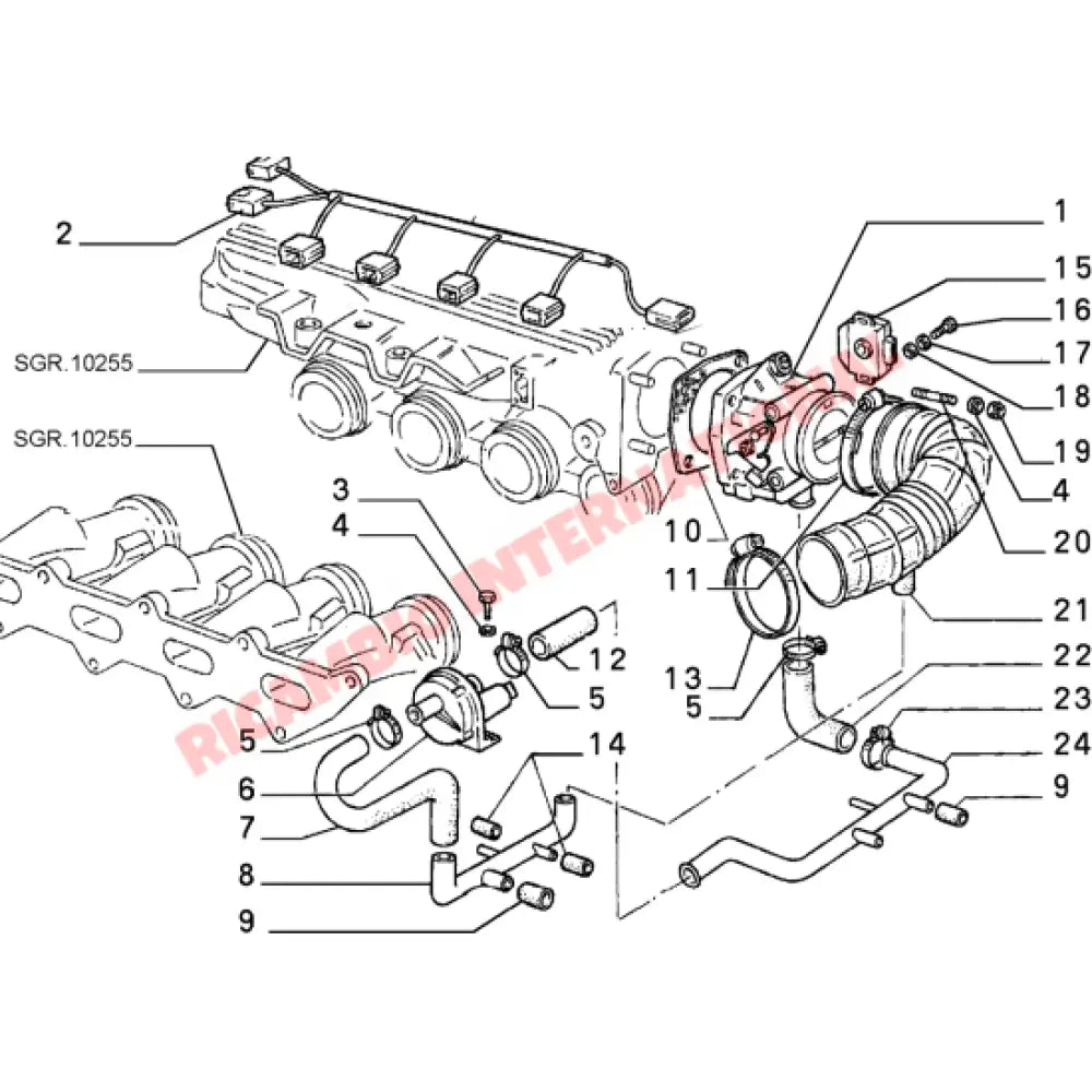 Throttle Position Sensor - Fiat/Pininfarina 124 Spider Fiat X19,Lancia Beta,Prisma,Thema,Trevi - Fuel System