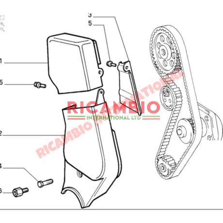 Timing Belt Cover Kit - Classic Fiat Panda Uno Lancia Y10 - Engine Parts