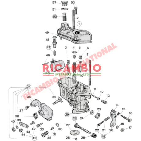 Top Carburettor Filter Housing Screw & Washer - Classic Fiat 500,126 Autobianchi Bianchina - Fuel System