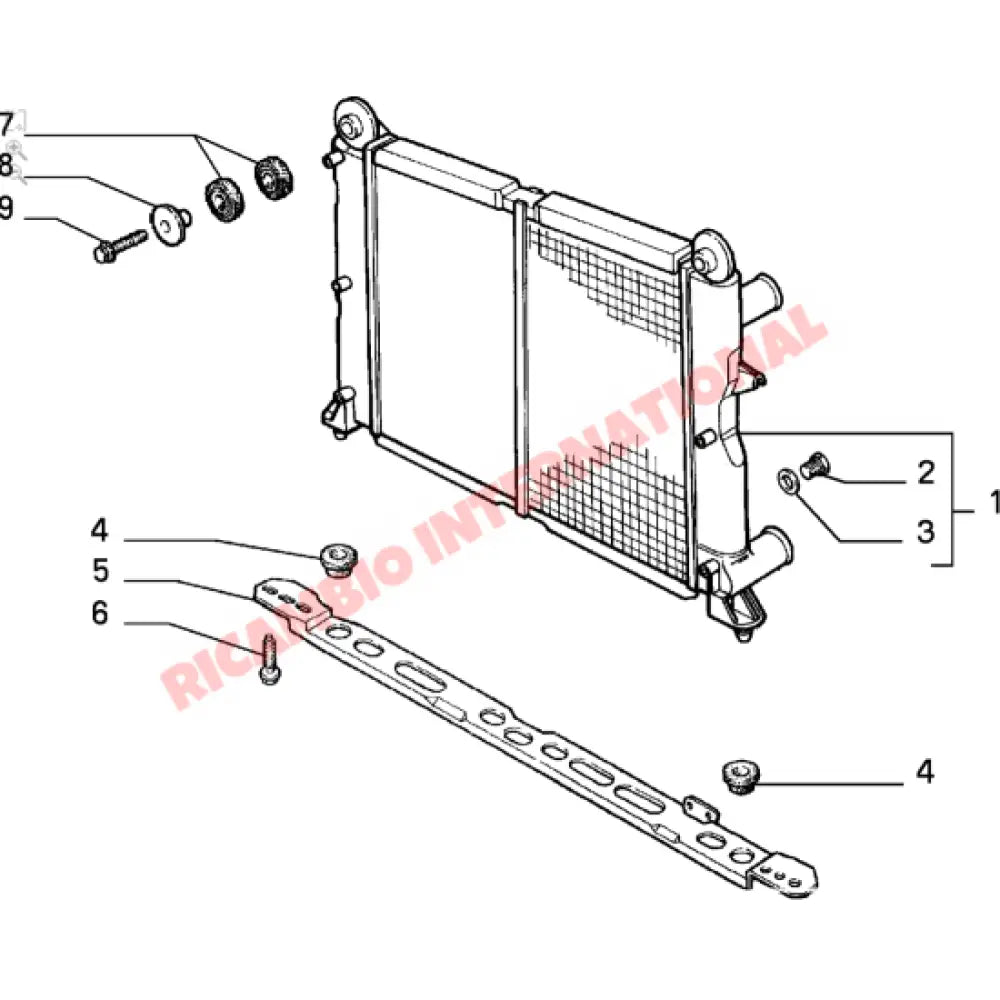 Top Radiator Mounting Bush - Fiat Barchetta,Punto MK1,Uno Turbo,Tipo,Tempra - Heating and Cooling