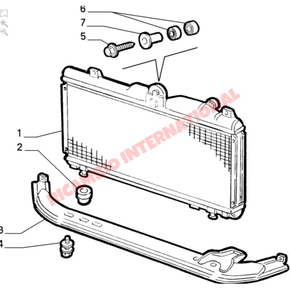 Top Radiator Mounting Bush - Fiat Barchetta,Punto MK1,Uno Turbo,Tipo,Tempra - Heating and Cooling