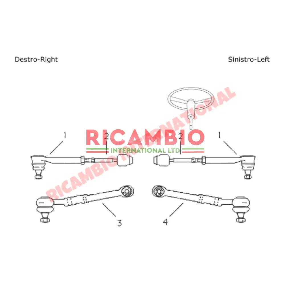 Track Rod Kit - Fiat 128 - Steering Parts