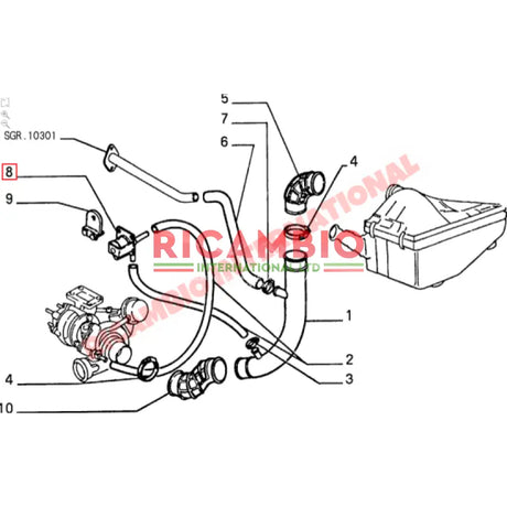 Turbo Electro Valve - Fiat Panda Fiat Uno Lancia Delta Integrale Alfa GTV Spider - Electrical