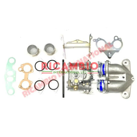 TWIN WEBER 40 DCOE Carburettor Manifold & Bracket Kit - Classic Fiat 500 126 - Fuel System