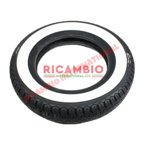 Tyre Pirelli Cinturato White Wall (125/80 x 12) - Classic Fiat 500 - Wheels - Tyres and Tubes