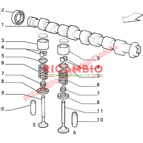 Valve Spring - Classic Fiat Panda,Cinquecento,Seicento,Punto Mk1 Lancia Y10 - Lancia Y10