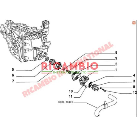 Water Pump Seal - Fiat 126 - Heating & Cooling