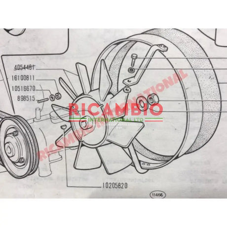 Water Pump Woodruff Key - Classic Fiat 600 850 900 - Heating & Cooling