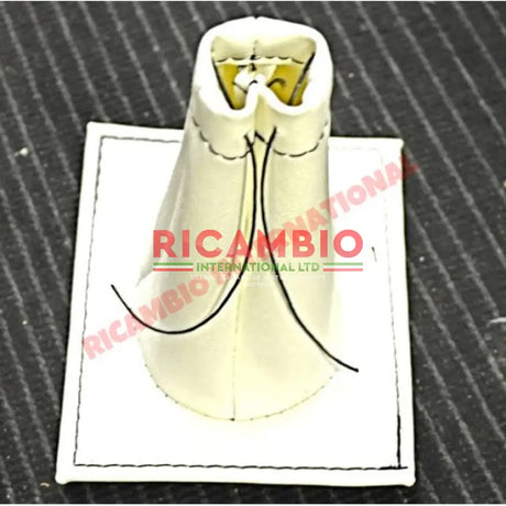 White Hand Brake Lever & Gear Lever Cover - Classic Fiat 500 - Interior Trim