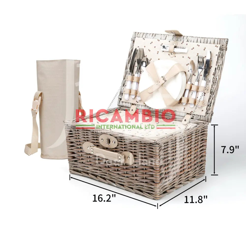 Wicker Picnic Hamper 4 Person - Classic Fiat 500,600 - Exterior Parts and Trim