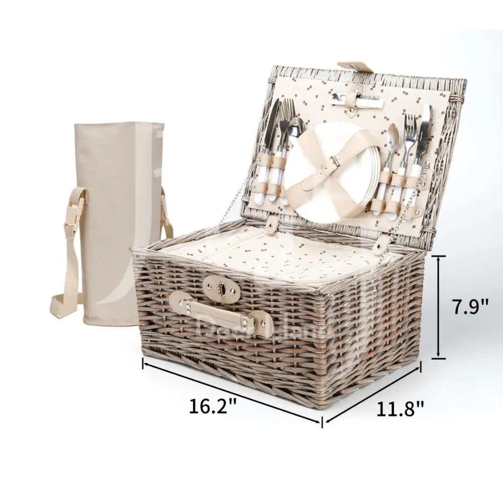 Wicker Picnic Hamper 4 Person - Classic Fiat 500,600 - Exterior Parts and Trim
