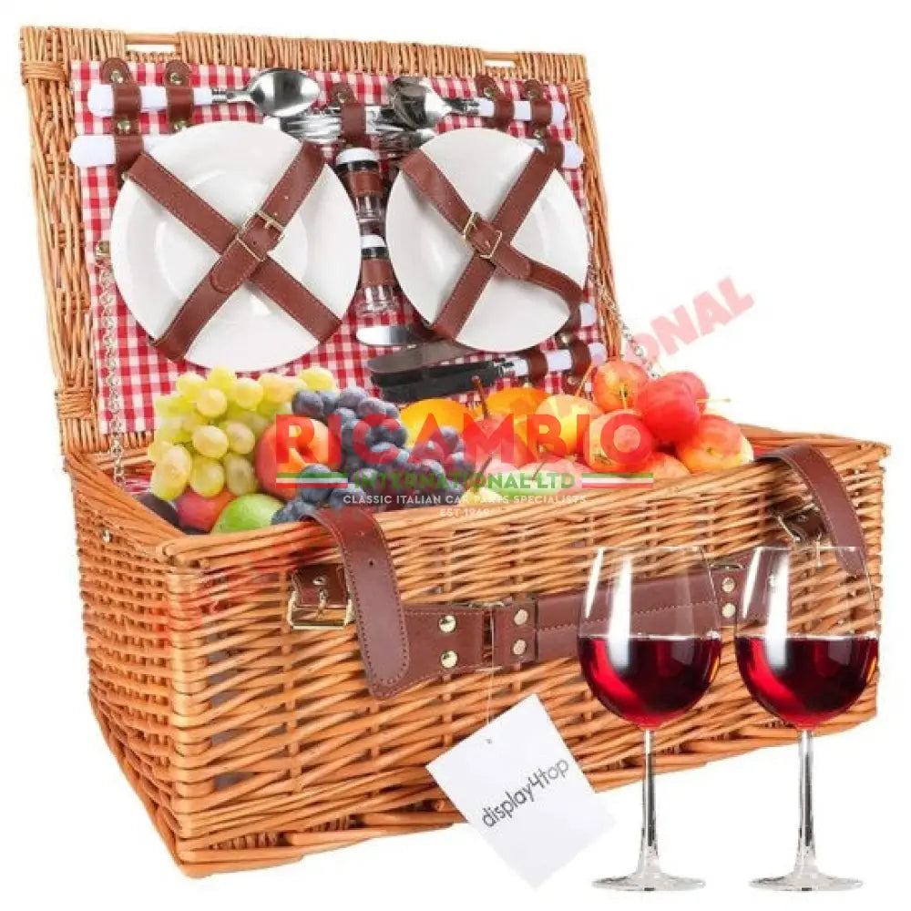 Wicker Picnic Hamper 4 Person - Classic Fiat 500 - Exterior Parts and Trim